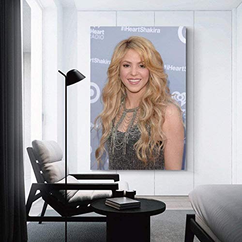 ZRRTTG Lienzo Y Arte De Pared Póster 60X90Cm Shakira Singer Dancer Sala De Estar Decorativa Dormitorio Pintura Pared Y Estampados Cuadros Sin Marco