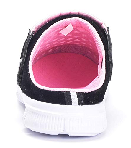 Zuecos Hombres Mujeres Unisex Zapatillas de Playa Sandalias Piscina Vernano Zapatos de Jardín Respirable Malla Casual Pantuflas - Rosa, 38 EU