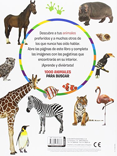 1000 Animales para buscar (1000 pegatinas para buscar)