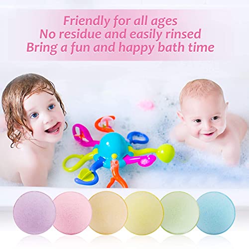 12 Piezas Bombas de Baño, Guiseapue Sales de Baño con Aceites Esenciales, Bomba de Baño Spa Baño de Burbujas,Regalo de cumpleaños y Navidad para mujeres, niñas, niños,día de la madre regalo