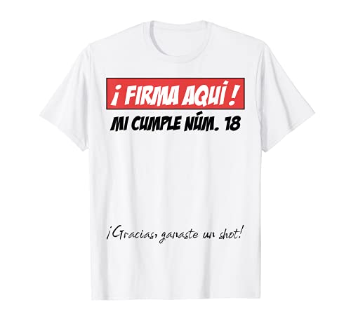 18 Años Cumpleaños Chico Chica Hombre Mujer Regalo Divertido Camiseta