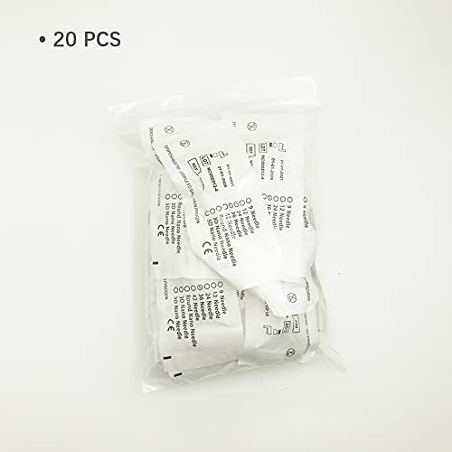 20 pcs Micro Agujas para Dermapen Agujas de repuesto puntas cartucho Slot tornillo Regular para coche Derma Electric microneedling pen 36 pin, estilo de hebilla