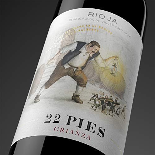 22 Pies, Vino Tinto, 3 botellas de 75 cl, Total: 2250 ml