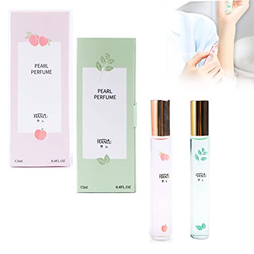 2Pcs Rollerball Perfume Women, Eau de Parfum Rollerball, Vanilla Perfume Oil Roll On, The Healthy Fragrance Clean and Natural, Light Fragrance Deodorant Antiperspirant