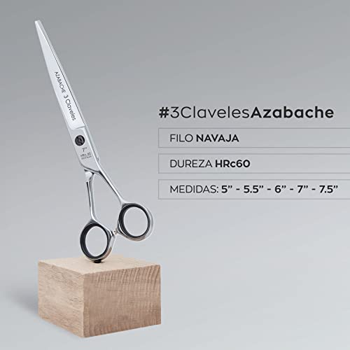 3 Claveles Azbache Tijera Peluquera de 6"