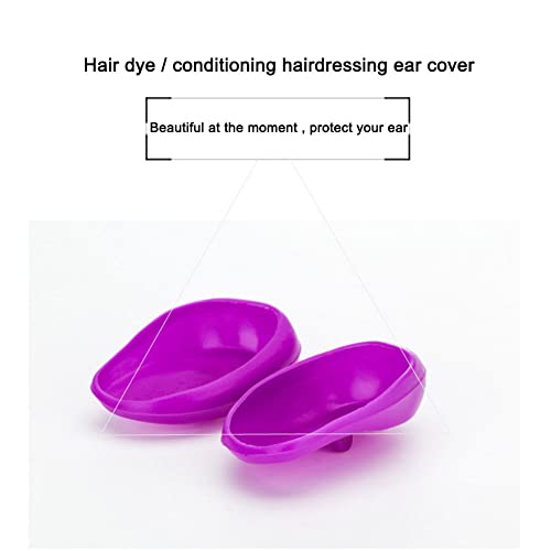 3 pares de almohadillas reutilizables de silicona para el oído de peluquería tinte para colorear cubierta de tinte para el cabello protector de orejeras protectores de salón herramienta de peinado