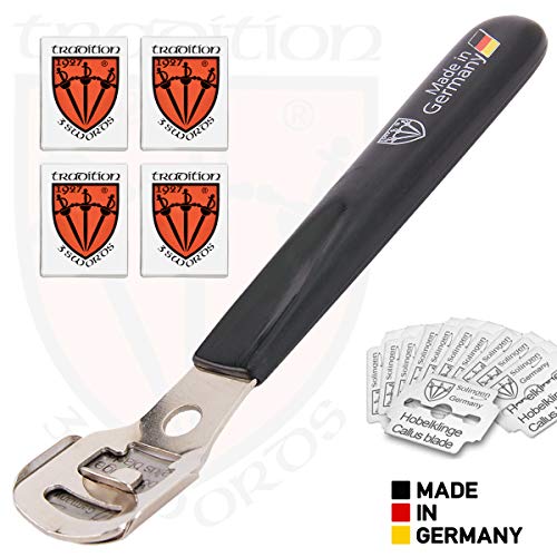 3 Swords Germany - Cortacallos para pedicura, 40 hojas de recambio, podología - Made in Solingen/Germany (7506)