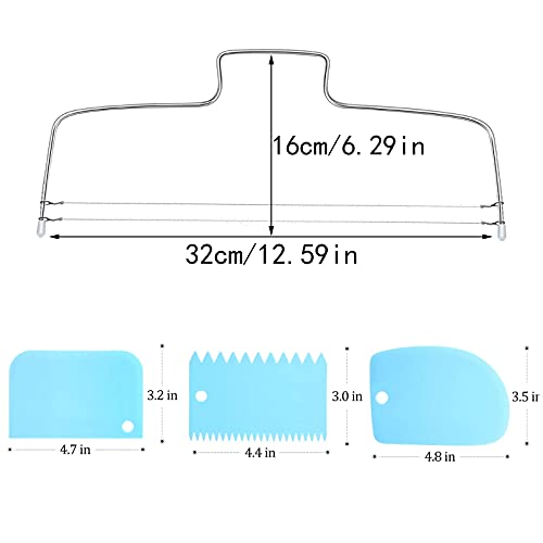 32 Piezas de Divisor Inferior Pastel Ajustable, Grupo Boquillas Tubería Rusa, Boquilla Pipa Crema, Se Utiliza para Decorar Pasteles, Tartas Taza de Té, Mousse, Hacer Que el Pastel se Vea Más Hermoso