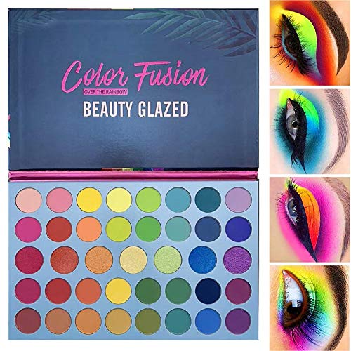 39 colores pop paleta de sombras de ojos con brillo mate pigmentado colorido paleta de maquillaje a prueba de agua de larga duración cosméticos metálico maquillaje natural en polvo de sombra de ojos