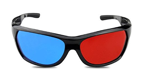 3D Gafas Rojo/Cian (Gafas anaglifo 3D) | Gafas 3D Juegos de PC en 3D, imágenes en 3D, películas 3D, 3DTV (por emplejo Sky 3D) proyección 3D de la Marca de Video 3D PRECORN