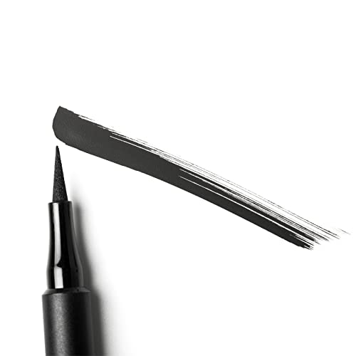 3INA MAKEUP - Vegano - Cruelty Free - The 24h Pen Eyeliner 900 - Eyeliner negro de larga duración - Aplicador de brocha fácil de aplicar