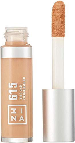 3INA MAKEUP - Vegano - Libre de crueldad - El corrector 615 de 24 horas - Cobertura media completa - Larga duración - Corrector líquido de ojos de ojeras y manchas - con aplicador suave - Arena clara