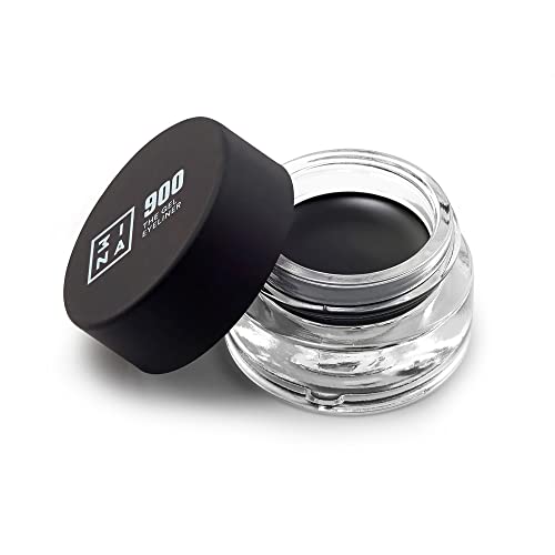 3ina Maquillaje – Libre de crueldad – Vegano – The Gel Eyeliner 900 Longwear – Muy pigmentado – Textura cremosa – Hecho en Europa