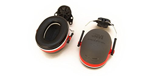 3M PELTOR X3P3 Orejeras para casco con anclaje P3E 32db (1 orejera/caja), rojo