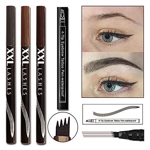 4Tip Eyebrow Tattoo Pen - Lápiz para cejas con efecto microblading