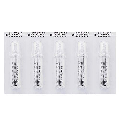 5pcs 0.3ml Ampolla Head, Hyaluronic Pen Accesorio Ampolla Head Aguja Head Masaje Atomizador Beauty Machine Pen para levantar los labios Herramienta de cuidado de la piel antiarrugas