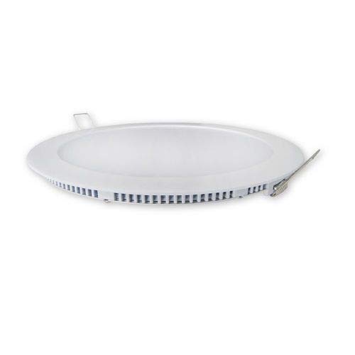 5x Downlight LED extraplano redondo blanco, iluminacion 18W (Luz Neutra)