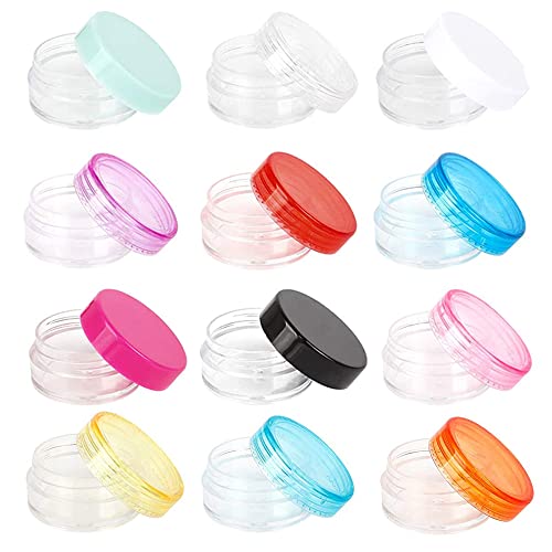 84 Piezas Envase Crema, Tarros Muestra Crema Viaje, Frascos Cosméticos Vacíos, Plastico Portátil Tarro Crema Vacío para Lociones, Cremas, Bálsamos Labiales, Cosméticos (Color Aleatorio)