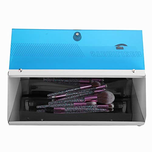 8W UV esterilizador de ozono calentador caliente gabinete de desinfección para manicura peluquería herramienta de arte de uñas Clipper pinzas tijera pincel de maquillaje desinfección(UE)