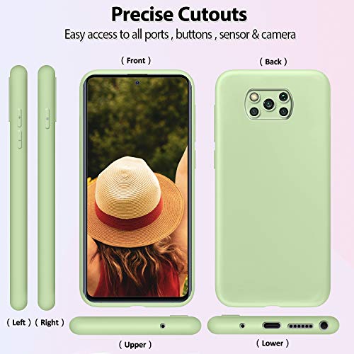 9X Funda para Xiaomi Poco X3 NFC/Poco X3 Pro, Carcasas Flexible Suave TPU Silicona Ultra Delgado Protección Caso(Rojo + Rosa Claro + Púrpura + Amarillo + Rosa Oscuro + Verde + Negro + Azul Oscuro)