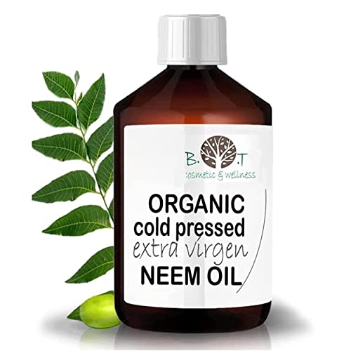 Aceite de Neem Virgen 100% Puro. Aceite Vegetal Prensado en Frío. Sin Refinar. Certificado BIO. Aceite especial para el Cabello, Piel, Plantas & Mascotas. Vegano. No probado en animales - 100 ml