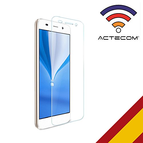 actecom® Protector Pantalla para Huawei Y6 II 2016 Cristal Vidrio Templado