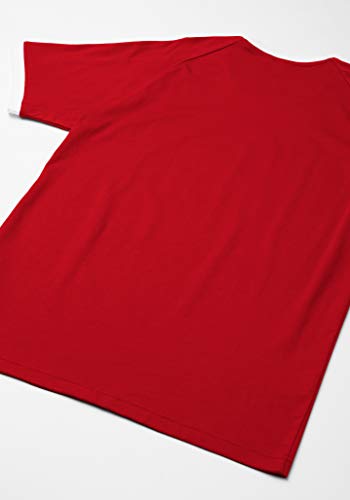 adidas 3-Stripes tee Camiseta de Manga Corta, Hombre, Lush Red, L