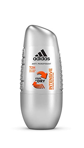 adidas Desodorante intensivo antiperpirant roll-on para hombre con protección intensiva hasta 72 h, 6 unidades (6 x 50 ml)