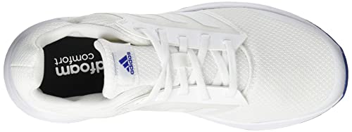 adidas Galaxy 5, Road Running Shoe Hombre, Cloud White/Cloud White/Team Royal Blue, 43 1/3 EU