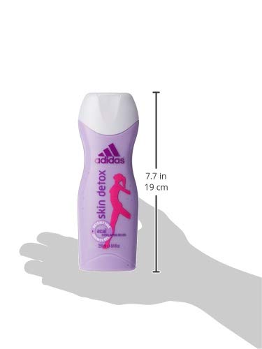 adidas Gel de ducha Skin Detox para mujer – Gel de ducha de limpieza intensiva para una piel suave y delicada – Efecto exfoliante – Cuidado con la piel – 1 x 250 ml