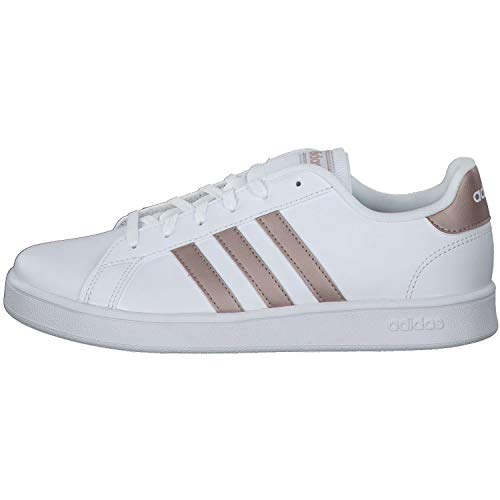 Adidas Grand Court K, Zapatillas, Multicolor Ftwwht Coppmt Glopnk 000, 36 2/3 EU