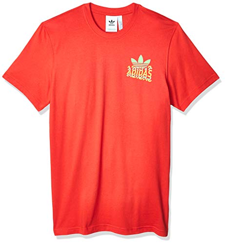 adidas Multi Fade SP T Camiseta de Manga Corta, Hombre, Lush Red, L