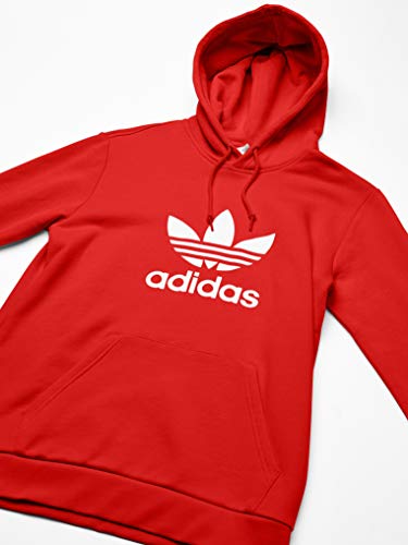 adidas Trefoil Hoodie Sudadera, Hombre, Lush Red, 2XL