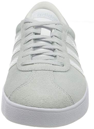 adidas VL Court 2.0, Sneaker Mujer, Halo Blue/Cloud White/Grey, 39 EU