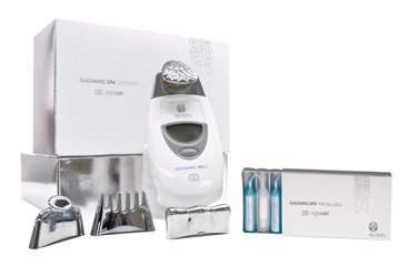 AgeLOC® Edition Nu Skin Galvanic Spa System™ II Juego de tratamiento + 2 geles faciales galvánicos