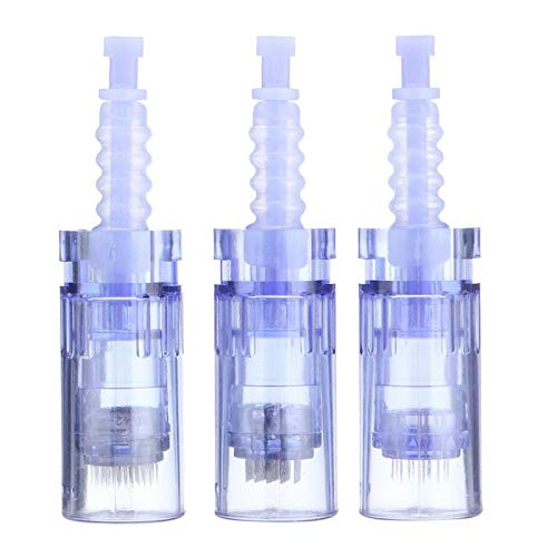 Agujas para microinyecciones, cabezales de repuesto para todos los dispositivos Dermapen A6 + Dr Pin, cartucho universal de 12 agujas, 10 unidades