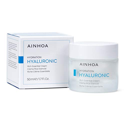 AINHOA Cosmetics - HYALURONIC Crema Rica Esencial 50 ml – Tratamiento Facial Hidratante Intensivo con Ácido Hialurónico para Mujer/Hombre - Piel Seca – Día/Noche- Calidad Profesional