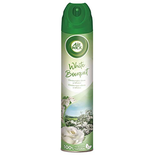 Air Wick - Ambientador spray, esencia para casa con aroma a White Bouquet