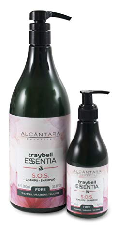 Alcantara Cosmetica Traybell Essentia S.o.s Champú, Cedar, 1000 Mililitro