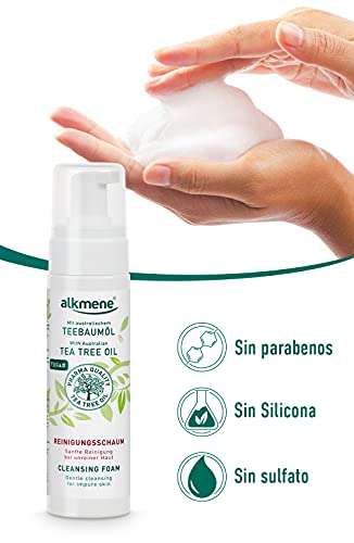 alkmene gel limpiador facial - espuma limpiadora para cara y cuerpo - Vegana, sin siliconas ni parabenos - cuidado de la piel para mujeres y hombres 3x 200 ml