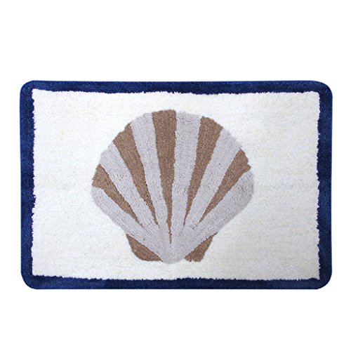 Allure Home Creation Folly Beach - Alfombra de microfibra, 50,8 x 76,2 cm