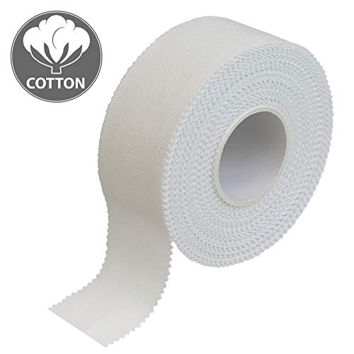 ALPIDEX 12 x Sport Tape 2.5 cm x 10 m Cinta Adhesiva Deportiva Blanca