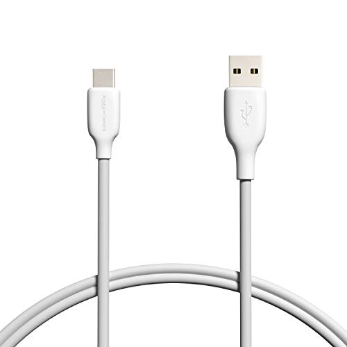 Amazon Basics - Cable de USB 2.0 tipo C a USB tipo A, con certificación USB-IF, 0,91 m, color blanco