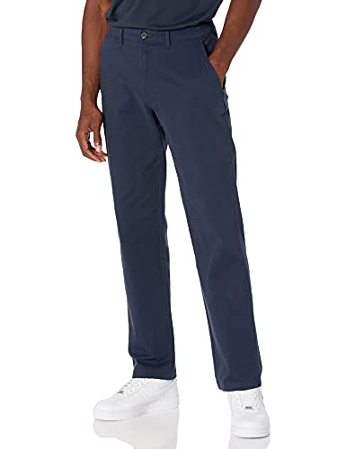 Amazon Essentials - Pantalones sueltos informales para hombre, color caqui, Azul (Navy), W40/L28