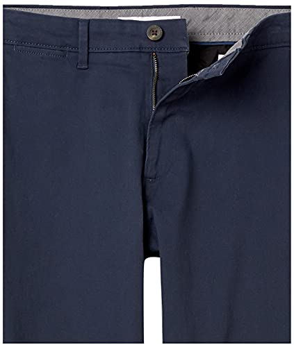 Amazon Essentials - Pantalones sueltos informales para hombre, color caqui, Azul (Navy), W40/L28