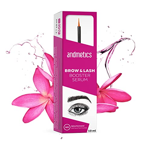 andmetics Eyebrow and Eyelash Growth Serum - Booster Serum - para pestañas y cejas naturales - 10 ml