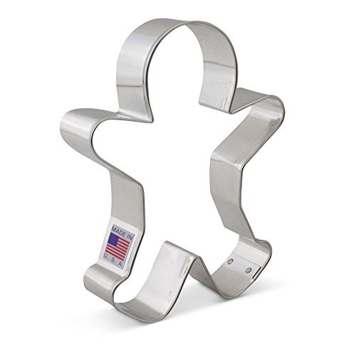 Ann Clark Cookie Cutters Cortador de la galleta del hombre de pan de jengibre feliz - 5 Pulgadas