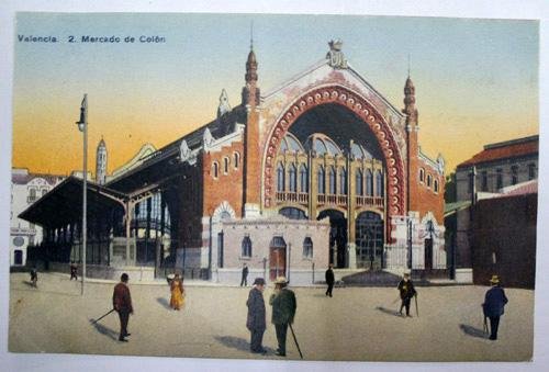 Antigua postal. Old post card - VALENCIA - Nº 2. Mercado de Colón