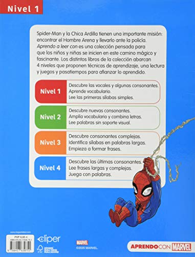 Aprendo a leer con los superhéroes Marvel - Nivel 1 (Aprendo con Marvel)