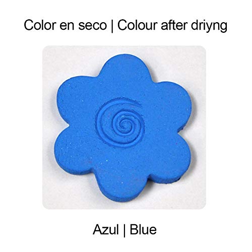 Arcilla natural de colores que endurece al aire COLORPLUS 500 g Azul